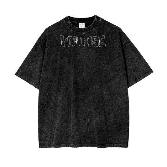 Varsity Acid Washed Oversize Tee